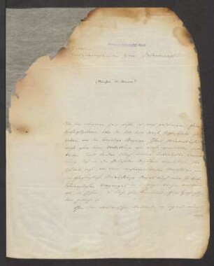 Brief an Jacob Grimm : 1853