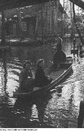 Spreewald, Kulturgruppe Lübben, Lübbenau-Lehde, April 1952