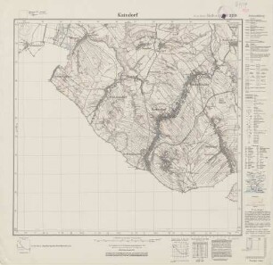 5669 (alte Nr.: 3299) Kaindorf, Meßtischblatt (4cm - Karte)