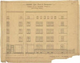 Billing, Hermann; Karlsruhe (Baden-Württemberg), Kolpingplatz; Kolpingplatz (früher Karlsplatz) - Haus Billing und Meffert (Ansichten)