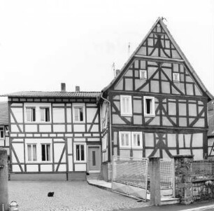 Fachwerkwohnhaus; Nidda, Friedenstraße 19, Friedenstraße 21