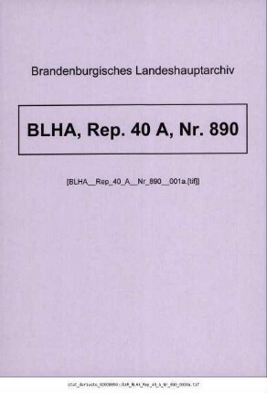 Kirchenvisitations-Abschied wegen Werben, 1542