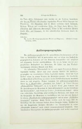 Anthropogeographie
