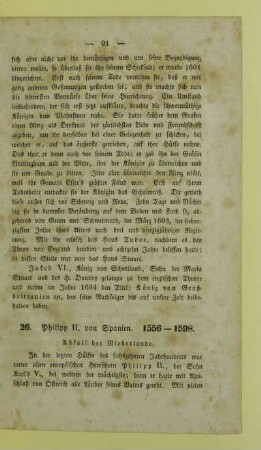 26. Philipp II. von Spanien. 1556-1598