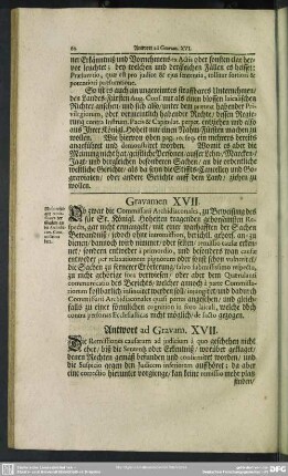 Gravamen XVII.