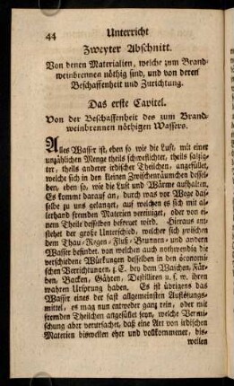 44-51, Erstes Capitel; Zweytes Capitel