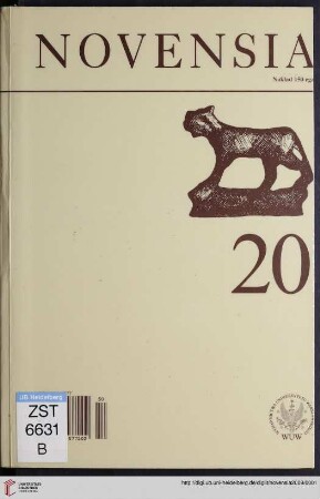 20: Novensia: Studia i Materiały