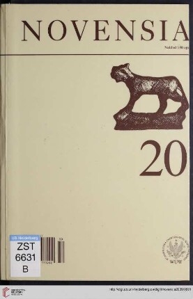 20: Novensia: Studia i Materiały