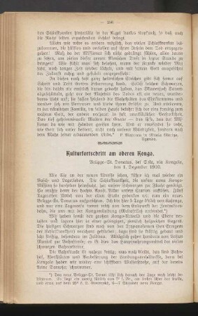 Kulturfortschritt am oberen Kongo