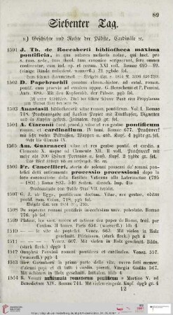 Siebenter Tag (Nr. 1501 - 1750)