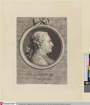 D. Garrick. Acteur Anglois. [David Garrick]