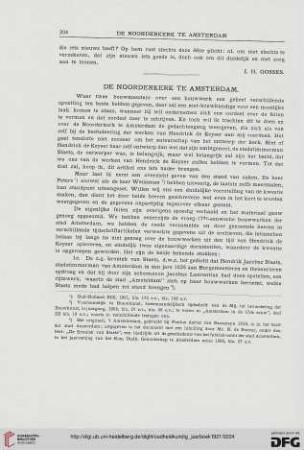 3.Ser. 1.1921: De Noordekerk te Amsterdam