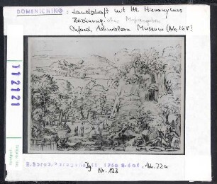 Domenichino: Landschaft mit Hl. Hieronymus. Oxford, Ashmolean Museum
