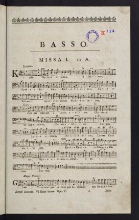1-13, Missa I. in A. - Missa III. in F.