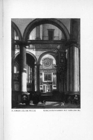 35. Emanuel de Witte Kircheninneres mit der Orgel