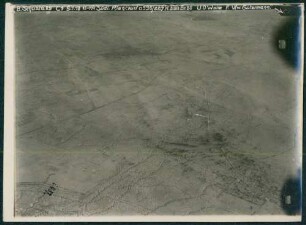 Foto der Stellungen südlich von Riencourt-lès-Cagnicourt zwischen Arras und Cambrai (Luftbild)