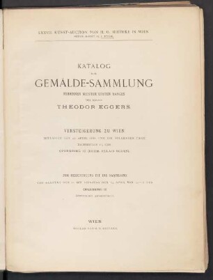 Collection Theodor Eggers
