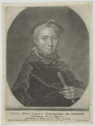 Bildnis der Anna Johanna Magdalena De Derichs