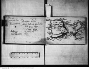 Skizzenbuch Capri, Sizilien, Plan von Capri