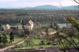 Beuggen: Deutschordensschloss Beuggen, von oben