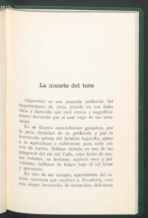 La muerte del toro