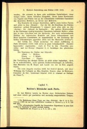 Capitel V. Molière's Rückkehr nach Paris.