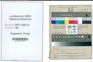 Entnazifizierung Paula Draemann , geb. 02.08.1888 ()