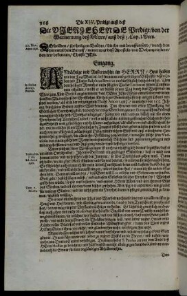 Die Vierzehende Predigt. - Die Funfzehende Predigt.