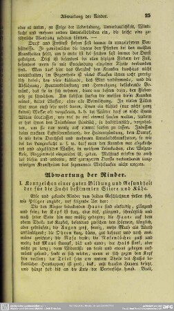 Abwartung der Rinder