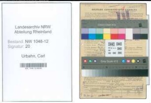 Entnazifizierung Carl Urbahn , geb. 02.09.1912 (Ingenieur)