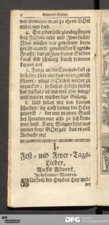 Advents-Lieder.
