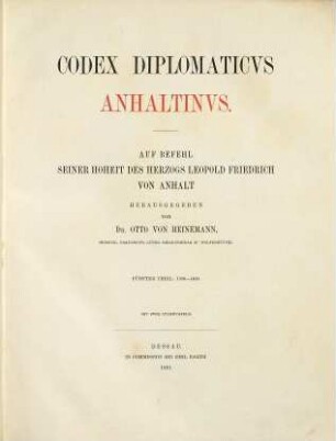 Codex diplomaticus Anhaltinus, 5. 1380 - 1400