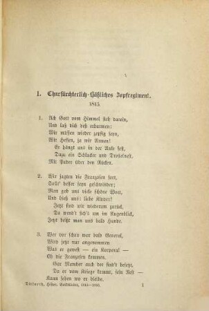 Historische Volkslieder der Zeit von 1756 bis 1871 : 2 Bände in 6 Heften, Bd. 2 = Heft 4. Die historischen Volkslieder von der Verbannung Napoleons nach St. Helena 1815 bis zur Gründung des Nordbundes, 1866