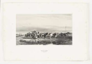 Plage pres le Poulìguen (Loire-Inférieure), Tafel 144 aus: "Les artistes contemporains", Band 8, Paris 1853