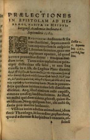Explanatio Epistolae S. Apostoli Pauli, Ad Hebraeos