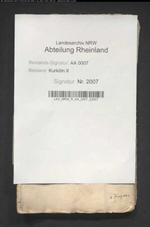 Beschreibung der Unterherrlichkeit Walberberg; Verzeichnis aller Erbgüter und deren Einschätzung und Taxation