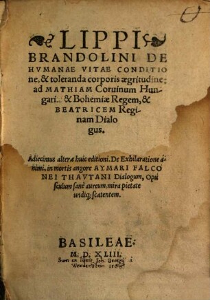 De vitae felicitate, seu summi boni fruitione liber