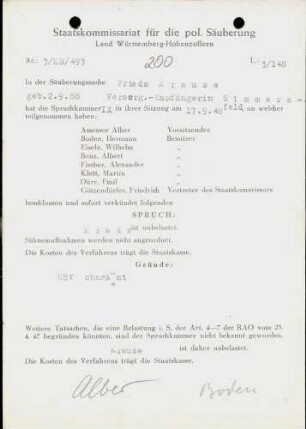 Krause, Frieda
