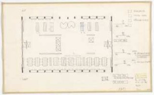 Hochschulbibliothek, Karlsruhe Neubau: Grundriss 1.OG Zeitschriftenregale, 1:50
