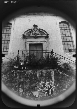 Dresden-Pillnitz. Weinbergkirche "Zum heiligen Geist" (1723-1725; M. D. Pöppelmann). Teilansicht der Südseite