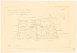 Kleingartenkolonie für den Wettbewerb der Reichsgartenschau, Stuttgart: Grundriss 1:100