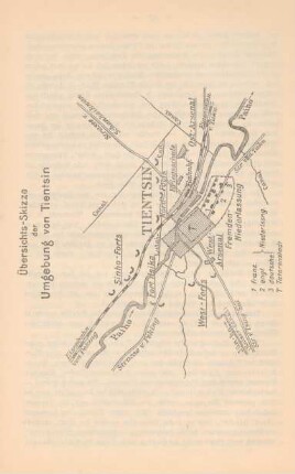 Übersichts-Skizze der Umgebung von Tientsin