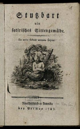 Stutzbart : ein satirisches Sittengemälde