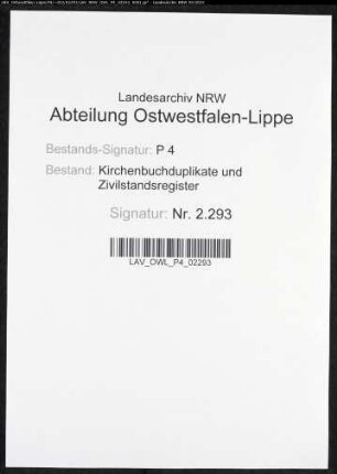 Kirchenbuchduplikat der evangelischen Gemeinde Herscheid (GHT 1864). (Gemeinde: Herscheid, evangelische Gemeinde)