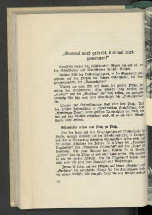"Dreimal wird gedreht, dreimal wird gewonnen!"