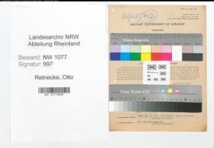 Entnazifizierung Otto Retnecke , geb. 02.01.1909 (Kriminalbeamter)