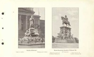 Schiller-Denkmal ; Reiter-Standbild Friedrich Wilhelm III.