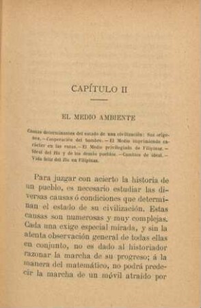 Capítulo II. El medio ambiente
