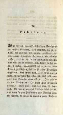 77. Erholung