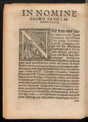 In Nomine Sacro Sanctae Trinitatis.